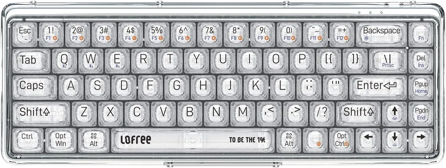 Lofree 1% Transparent keyboard 1