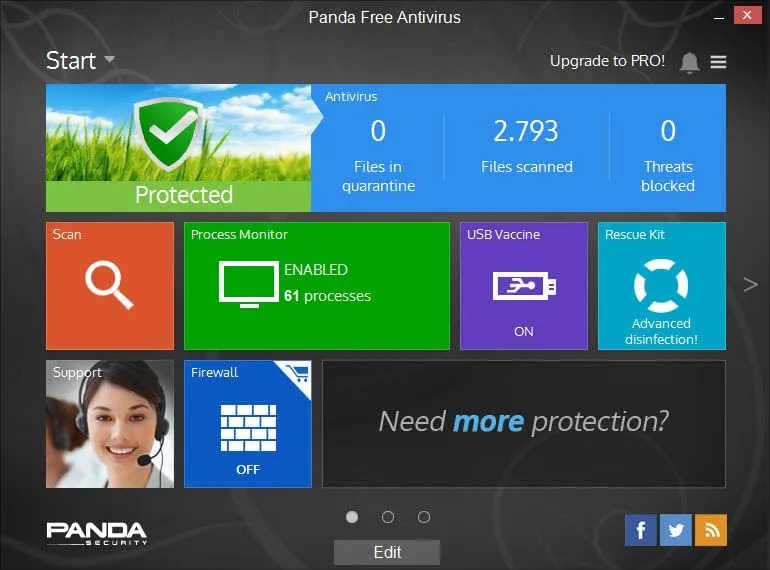 Panda Free Antivirus 1